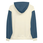 Navy & Off White Two-Toned Tropical Seas Hoodie Pi-Mart