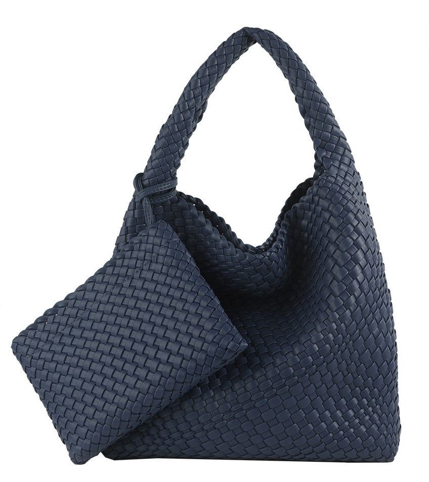 Commuter Hobo Bag Large Woven Purse 2 in 1 - SJB-DIAMOND ELITES