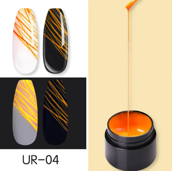 Luminous Nail Art Spider Nail Gel UV Nail Polish Pi-Mart