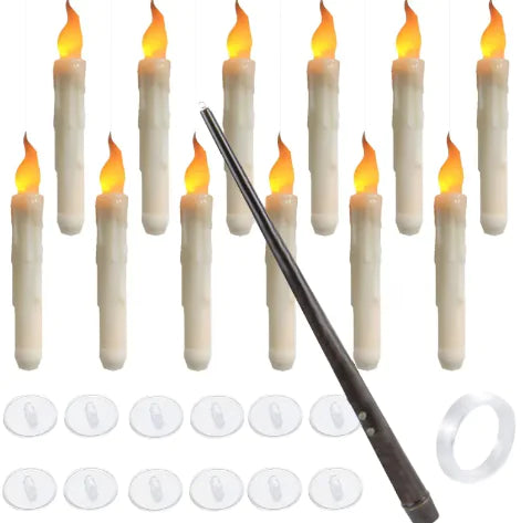 LED Floating Candles With Candle Sticks Pi-Mart