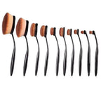 Beauty Experts Set of 10 Oval Beauty Brushes Lootquake LLC