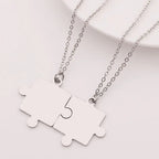 Matching Puzzle Piece Pendant Necklaces Lootquake LLC