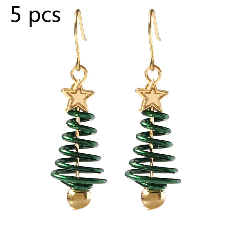 Christmas Earrings Tree Star DIY Earrings Lootquake LLC