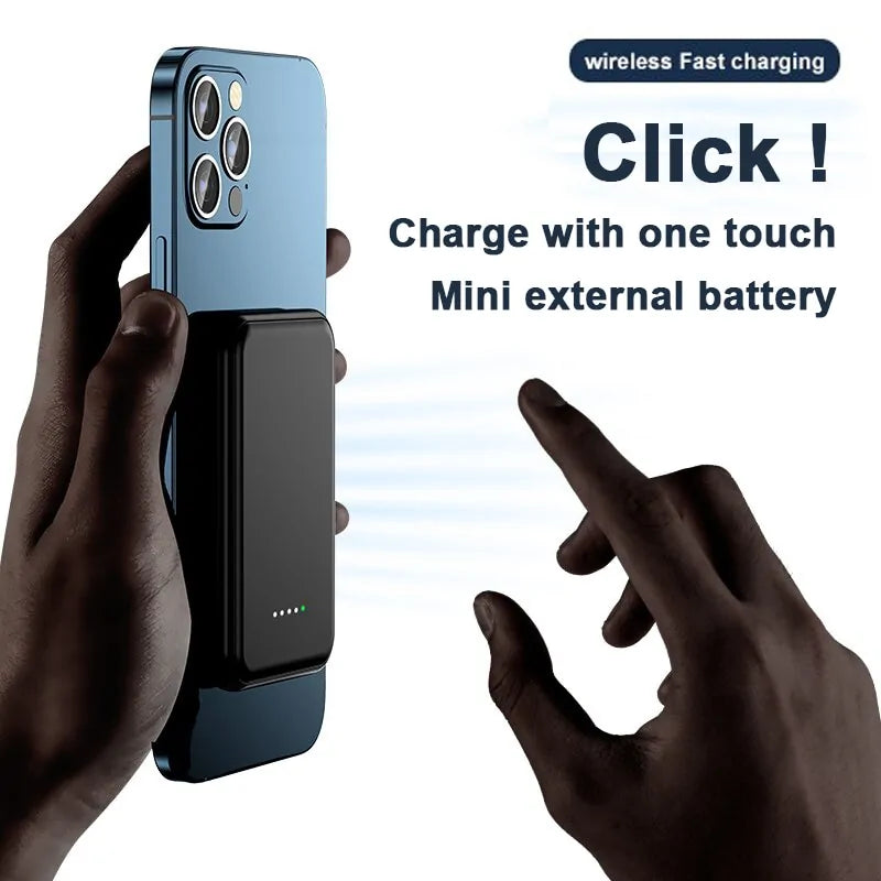 5000mAh Magnetic Wireless Power Bank Phone Charger For iphone 13 12 13Pro 12Pro Max Pi-Mart