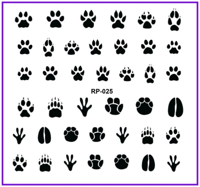 Nail Art Beauty Water Decal Slider Nail Stickers Animal Pet Claw Paw Foot Print Sweet Heart Black Cat Decorations Slider Nail Art Stickers Decals Nail Art Supplies Valentines Day 3D Self-Adhesive Nail Decorations Manicuring Nail Art Manicure Lips Nail Stevvex