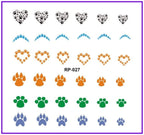 Nail Art Beauty Water Decal Slider Nail Stickers Animal Pet Claw Paw Foot Print Sweet Heart Black Cat Decorations Slider Nail Art Stickers Decals Nail Art Supplies Valentines Day 3D Self-Adhesive Nail Decorations Manicuring Nail Art Manicure Lips Nail Stevvex