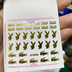 Nail Art Stickers Red Lips Nails Decals Sticker Hot Sexy Girl Tip Back Glue Decal Cool Lollipop Self Adhesive Acrylic Tips Tool Decoration White Feather Lace Flower Leaf Carving Design Exquisite Pattern Nail Art Supplies Self-Adhesive Nail Stevvex