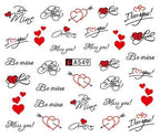 Nail Art Water Transfer Stickers Anime Mouse Animal Kid slider adhesive Watermark Decals Women Beauty Wedding Nails  Decal Self-Adhesive 3D Wave Design Decoration for Women Girls Art Stickers Decal Decoration Metallic Curve Strip Line Nail Stevvex