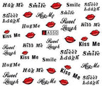 Nail Art Water Transfer Stickers Anime Mouse Animal Kid slider adhesive Watermark Decals Women Beauty Wedding Nails  Decal Self-Adhesive 3D Wave Design Decoration for Women Girls Art Stickers Decal Decoration Metallic Curve Strip Line Nail Stevvex