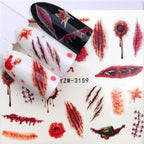 Nail Art Water Transfer Stickers Anime Mouse Animal Kid slider adhesive Watermark Decals Women Beauty Wedding Nails  Decal Self-Adhesive 3D Wave Design Decoration for Women Girls Art Stickers Decal Decoration Metallic Curve Strip Line Nail Stevvex