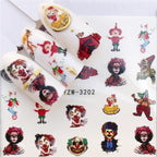 Nail Art Water Transfer Stickers Anime Mouse Animal Kid slider adhesive Watermark Decals Women Beauty Wedding Nails  Decal Self-Adhesive 3D Wave Design Decoration for Women Girls Art Stickers Decal Decoration Metallic Curve Strip Line Nail Stevvex