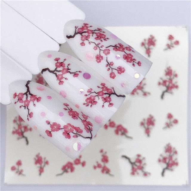 Nail Art Water Transfer Stickers Anime Mouse Animal Kid slider adhesive Watermark Decals Women Beauty Wedding Nails  Decal Self-Adhesive 3D Wave Design Decoration for Women Girls Art Stickers Decal Decoration Metallic Curve Strip Line Nail Stevvex