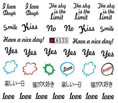 Nail Art Water Transfer Stickers Anime Mouse Animal Kid slider adhesive Watermark Decals Women Beauty Wedding Nails  Decal Self-Adhesive 3D Wave Design Decoration for Women Girls Art Stickers Decal Decoration Metallic Curve Strip Line Nail Stevvex