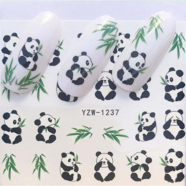 Nail Art Water Transfer Stickers Anime Mouse Animal Kid slider adhesive Watermark Decals Women Beauty Wedding Nails  Decal Self-Adhesive 3D Wave Design Decoration for Women Girls Art Stickers Decal Decoration Metallic Curve Strip Line Nail Stevvex