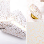 Nail Foils Marble Flower Series Iridescent Nail Art Transfer Sticker Paper Slider Nail Water Decal Design Manicures Decorations  Art Manicures Decoration New Gold Nail Transfer Foils for Nail Arts Nails Supply Holographic Effect Nail Art Foil Stickers Hol Stevvex