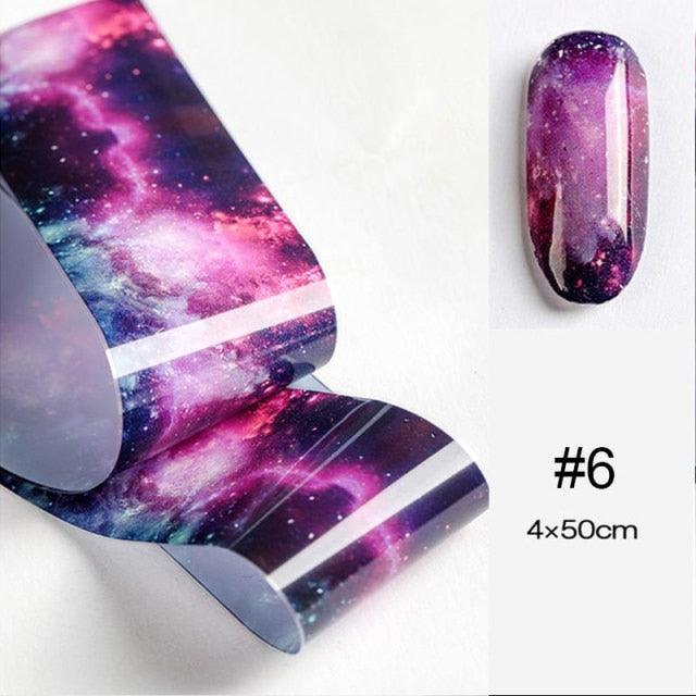 Nail Foils Marble Flower Series Iridescent Nail Art Transfer Sticker Paper Slider Nail Water Decal Design Manicures Decorations  Art Manicures Decoration New Gold Nail Transfer Foils for Nail Arts Nails Supply Holographic Effect Nail Art Foil Stickers Hol Stevvex