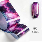 Nail Foils Marble Flower Series Iridescent Nail Art Transfer Sticker Paper Slider Nail Water Decal Design Manicures Decorations  Art Manicures Decoration New Gold Nail Transfer Foils for Nail Arts Nails Supply Holographic Effect Nail Art Foil Stickers Hol Stevvex