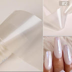 Nail Foils Marble Flower Series Iridescent Nail Art Transfer Sticker Paper Slider Nail Water Decal Design Manicures Decorations  Art Manicures Decoration New Gold Nail Transfer Foils for Nail Arts Nails Supply Holographic Effect Nail Art Foil Stickers Hol Stevvex