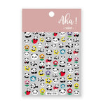Nail Glue Stickers Stars Moon Cartoon Rabbit Panda Flower Nail Decoration Decals Nail Sticker Nail Art Decorations Design Decoration Acrylic Nail Supplies Designer Nail Decorations for Women Girls Kids 3D Nail Art Stickers Decals Stevvex
