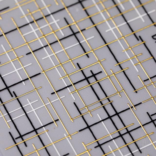 Nail Strip Stickers Black Gold Rose Gold Silver Metal Strip Tape Nail Art Adhesive Foil Tips Nail Sticker Decals Metallic Curve Strip Line Nail Decal Self-Adhesive 3D Wave Design Decoration for Women Girls Tape Nail Art Stickers Decal Decoration Stevvex