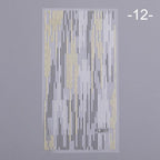 Nail Strip Stickers Black Gold Rose Gold Silver Metal Strip Tape Nail Art Adhesive Foil Tips Nail Sticker Decals Metallic Curve Strip Line Nail Decal Self-Adhesive 3D Wave Design Decoration for Women Girls Tape Nail Art Stickers Decal Decoration Stevvex