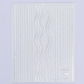 Nail Strip Stickers Black Gold Rose Gold Silver Metal Strip Tape Nail Art Adhesive Foil Tips Nail Sticker Decals Metallic Curve Strip Line Nail Decal Self-Adhesive 3D Wave Design Decoration for Women Girls Tape Nail Art Stickers Decal Decoration Stevvex