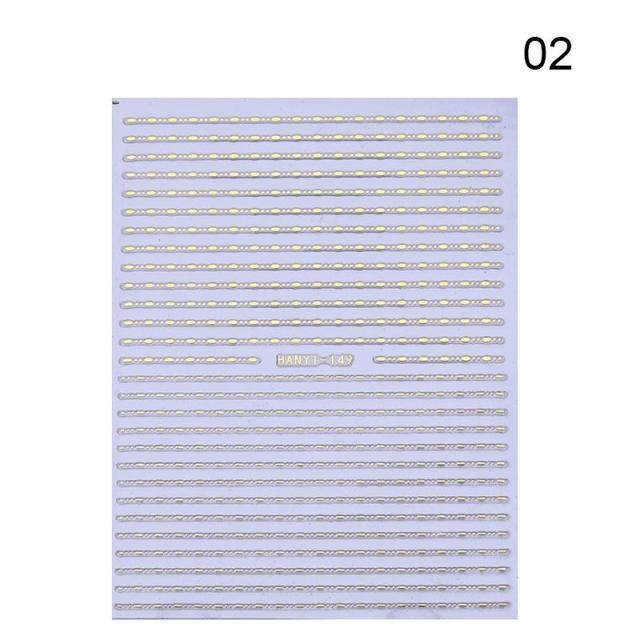 Nail Strip Stickers Black Gold Rose Gold Silver Metal Strip Tape Nail Art Adhesive Foil Tips Nail Sticker Decals Metallic Curve Strip Line Nail Decal Self-Adhesive 3D Wave Design Decoration for Women Girls Tape Nail Art Stickers Decal Decoration Stevvex
