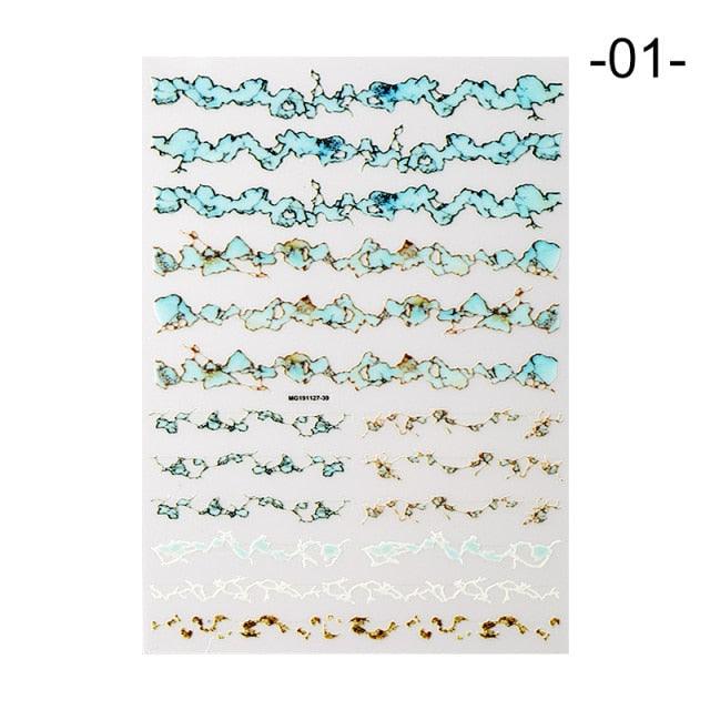 Nail Strip Stickers Black Gold Rose Gold Silver Metal Strip Tape Nail Art Adhesive Foil Tips Nail Sticker Decals Metallic Curve Strip Line Nail Decal Self-Adhesive 3D Wave Design Decoration for Women Girls Tape Nail Art Stickers Decal Decoration Stevvex