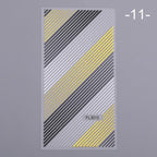 Nail Strip Stickers Black Gold Rose Gold Silver Metal Strip Tape Nail Art Adhesive Foil Tips Nail Sticker Decals Metallic Curve Strip Line Nail Decal Self-Adhesive 3D Wave Design Decoration for Women Girls Tape Nail Art Stickers Decal Decoration Stevvex