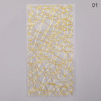Nail Strip Stickers Black Gold Rose Gold Silver Metal Strip Tape Nail Art Adhesive Foil Tips Nail Sticker Decals Metallic Curve Strip Line Nail Decal Self-Adhesive 3D Wave Design Decoration for Women Girls Tape Nail Art Stickers Decal Decoration Stevvex