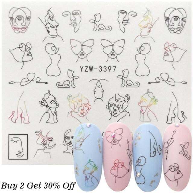 Nail Watermark Decals Sexy lips Middle finger Sexy girl Water Transfer Slider Russia Words Manicure Tattoos Sliders For Manicure Women Kids Girls Manicure Decoration Nail Art Supplies 3D Self-Adhesive Nail Decals Designer Nail Stickers for Acrylic Nails Stevvex
