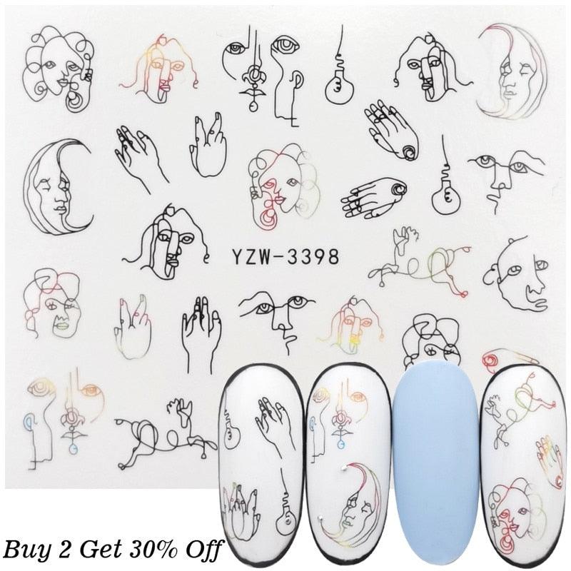 Nail Watermark Decals Sexy lips Middle finger Sexy girl Water Transfer Slider Russia Words Manicure Tattoos Sliders For Manicure Women Kids Girls Manicure Decoration Nail Art Supplies 3D Self-Adhesive Nail Decals Designer Nail Stickers for Acrylic Nails Stevvex