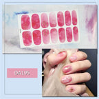 Nail Wraps Polish Decals Strips Golden Glitter 3D Adhesive Full Nail Art Stickers Manicure Kits Women Nail Decorations Accessories Metal Curve Stripe Lines Design Letter Nail Sticker Adhesive Decoration Template Nail Tool Decorations