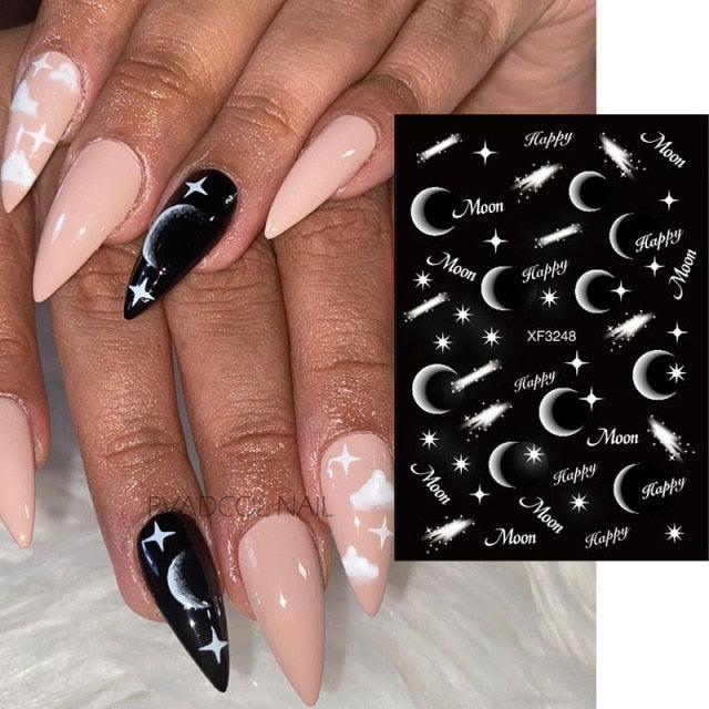 Nails Sticker Money Dollar Wealthy Rich Style Nail Art Stickers Decals Manicure Tip Decal Self Adhesive Acrylic Tips Tool Acrylic Engraved Nail Sticker Nail Art Decoration Self-Adhesive Nail Art Decoration French Black and White Lace Retro Flower Stevvex