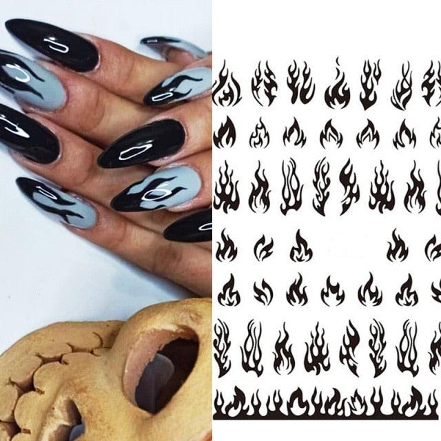 Nails Sticker Money Dollar Wealthy Rich Style Nail Art Stickers Decals Manicure Tip Decal Self Adhesive Acrylic Tips Tool Acrylic Engraved Nail Sticker Nail Art Decoration Self-Adhesive Nail Art Decoration French Black and White Lace Retro Flower Stevvex