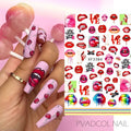 Nails Sticker Money Dollar Wealthy Rich Style Nail Art Stickers Decals Manicure Tip Decal Self Adhesive Acrylic Tips Tool Acrylic Engraved Nail Sticker Nail Art Decoration Self-Adhesive Nail Art Decoration French Black and White Lace Retro Flower Stevvex