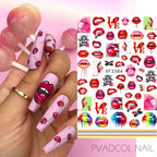 Nails Sticker Money Dollar Wealthy Rich Style Nail Art Stickers Decals Manicure Tip Decal Self Adhesive Acrylic Tips Tool Acrylic Engraved Nail Sticker Nail Art Decoration Self-Adhesive Nail Art Decoration French Black and White Lace Retro Flower Stevvex