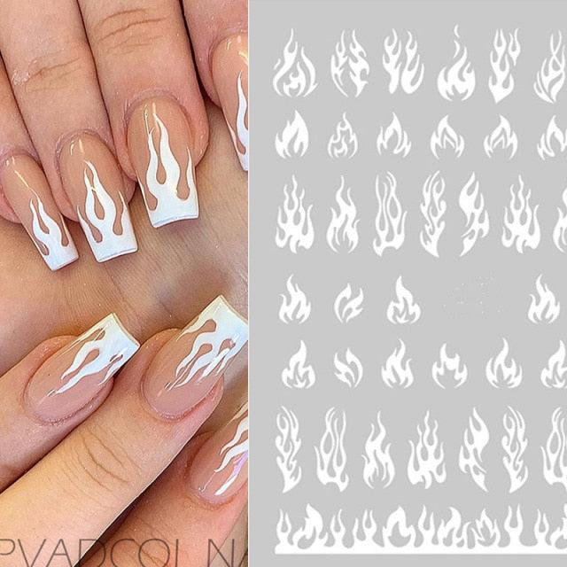 Nails Sticker Money Dollar Wealthy Rich Style Nail Art Stickers Decals Manicure Tip Decal Self Adhesive Acrylic Tips Tool Acrylic Engraved Nail Sticker Nail Art Decoration Self-Adhesive Nail Art Decoration French Black and White Lace Retro Flower Stevvex