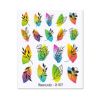 Nails Sticker Nail Art Decorations Flowers Leaves Decals Water Transfer Sliders Woman Face Fruit Foil Manicures Wraps  Water Transfer Nail Decals Sticker For Pretty Girl Self-Adhesive Nail Decals Designer Nail Stickers for Acrylic Decal Stevvex