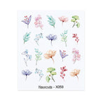 Nails Sticker Nail Art Decorations Flowers Leaves Decals Water Transfer Sliders Woman Face Fruit Foil Manicures Wraps  Water Transfer Nail Decals Sticker For Pretty Girl Self-Adhesive Nail Decals Designer Nail Stickers for Acrylic Decal Stevvex