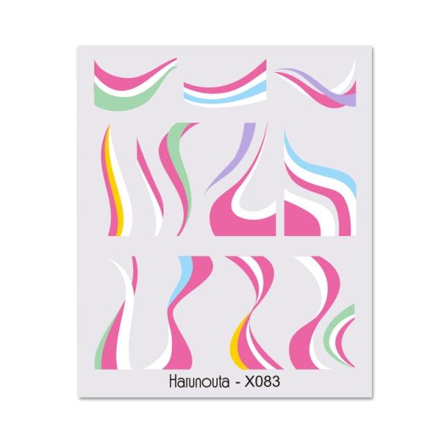 Nails Sticker Nail Art Decorations Flowers Leaves Decals Water Transfer Sliders Woman Face Fruit Foil Manicures Wraps  Water Transfer Nail Decals Sticker For Pretty Girl Self-Adhesive Nail Decals Designer Nail Stickers for Acrylic Decal Stevvex