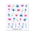 Nails Sticker Nail Art Decorations Flowers Leaves Decals Water Transfer Sliders Woman Face Fruit Foil Manicures Wraps  Water Transfer Nail Decals Sticker For Pretty Girl Self-Adhesive Nail Decals Designer Nail Stickers for Acrylic Decal Stevvex