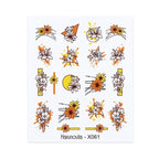Nails Sticker Nail Art Decorations Flowers Leaves Decals Water Transfer Sliders Woman Face Fruit Foil Manicures Wraps  Water Transfer Nail Decals Sticker For Pretty Girl Self-Adhesive Nail Decals Designer Nail Stickers for Acrylic Decal Stevvex