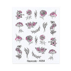 Nails Sticker Nail Art Decorations Flowers Leaves Decals Water Transfer Sliders Woman Face Fruit Foil Manicures Wraps  Water Transfer Nail Decals Sticker For Pretty Girl Self-Adhesive Nail Decals Designer Nail Stickers for Acrylic Decal Stevvex