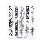 Nails Sticker Nail Art Decorations Flowers Leaves Decals Water Transfer Sliders Woman Face Fruit Foil Manicures Wraps  Water Transfer Nail Decals Sticker For Pretty Girl Self-Adhesive Nail Decals Designer Nail Stickers for Acrylic Decal Stevvex