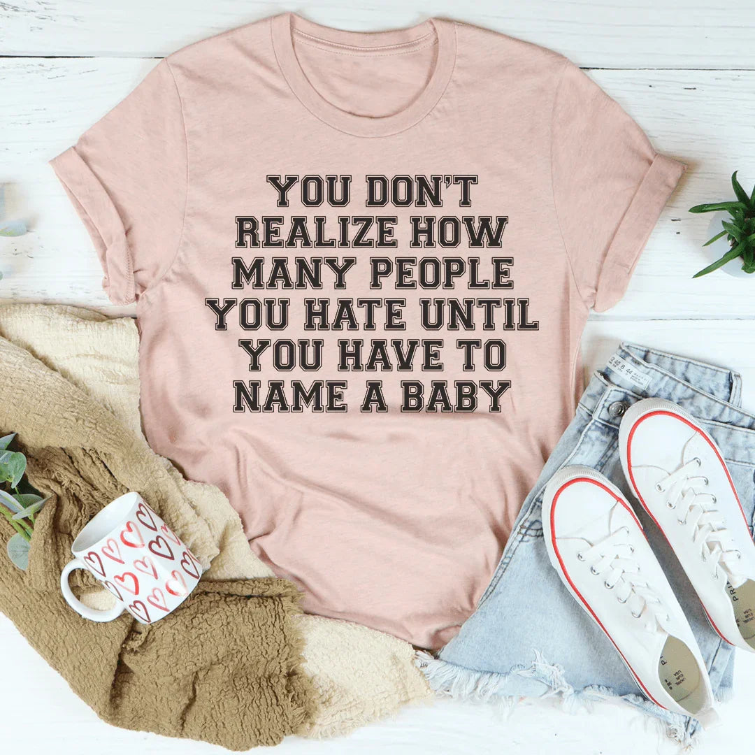 Name A Baby Tee Peachy Sunday