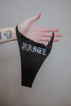 Nasty Rhinestone Thong Thrash Happy