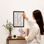 Poster Travel Tracker States USA