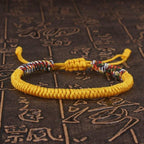 National Style Lucky Red String Bracelet Handmade Braided Knot Charm Bracelets For Women Men Red Bracelet Protection Red Cord Bracelet Adjustable Braided Knot Bracelet