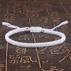 National Style Lucky Red String Bracelet Handmade Braided Knot Charm Bracelets For Women Men Red Bracelet Protection Red Cord Bracelet Adjustable Braided Knot Bracelet